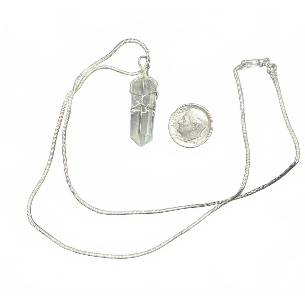 X Glide Quartz Crystal Necklace